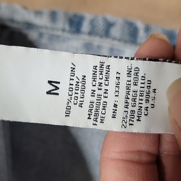 RE generation Size M Denim Overall Dress, Stone Wash, Gently Used Condition - Picture 15 of 15